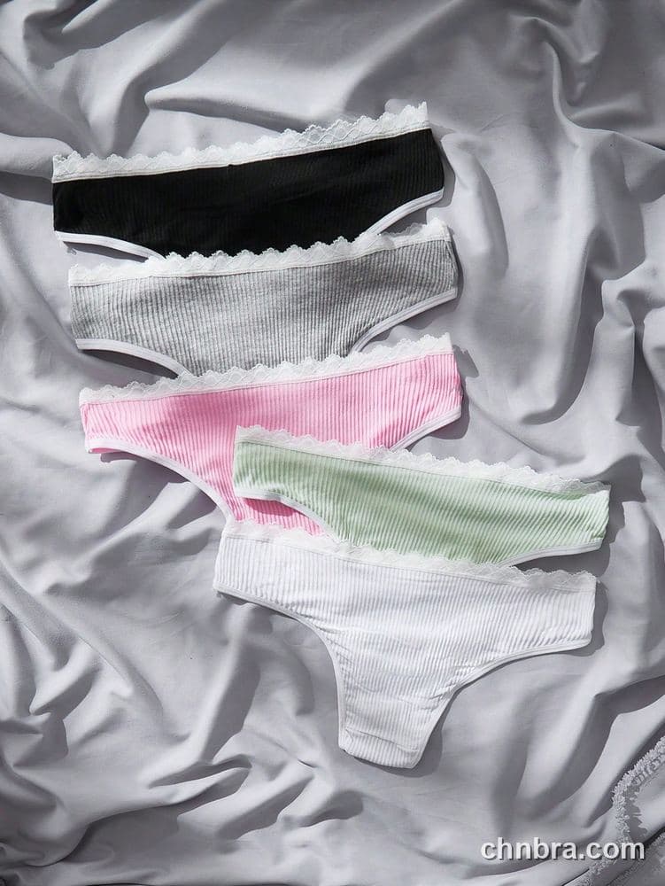 Ribbed Cotton Bikini Panties 5-Pack – Factory Wholesale, Everyday Wear 2