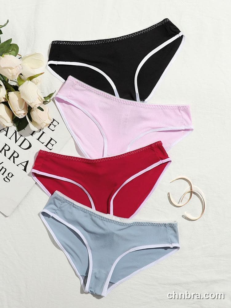 Ribbed Bikini Panties 4-Pack – Bulk Wholesale, Lingerie Supplier
