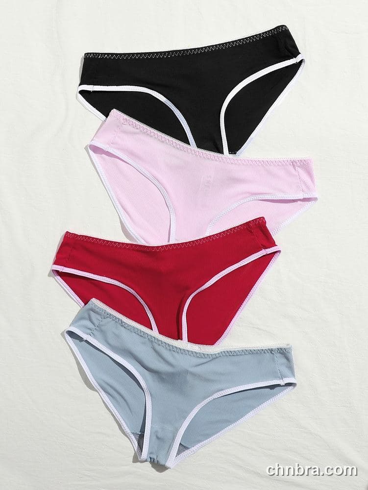 Ribbed Bikini Panties 4-Pack – Bulk Wholesale, Lingerie Supplier 4