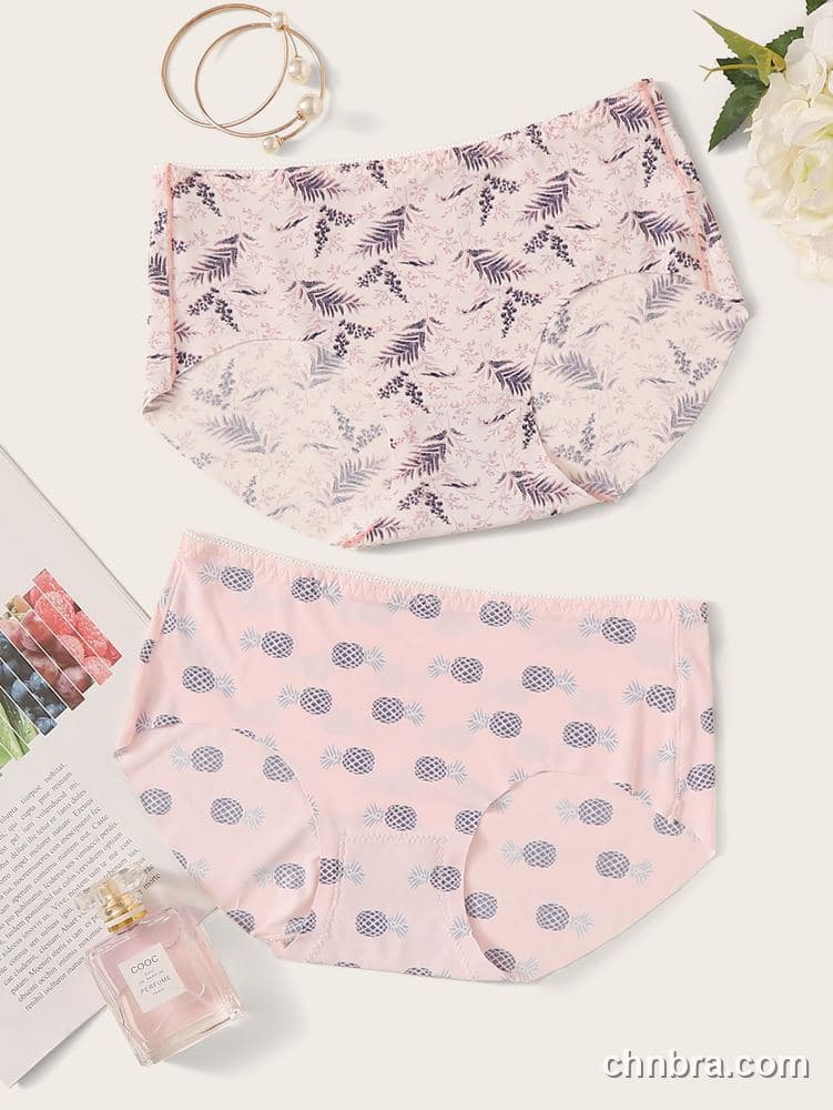 Wholesale Women's Seamless Printed Mid-Rise Briefs 2-Pack – Direct Factory 6