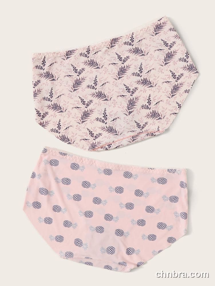Wholesale Women's Seamless Printed Mid-Rise Briefs 2-Pack – Direct Factory 7