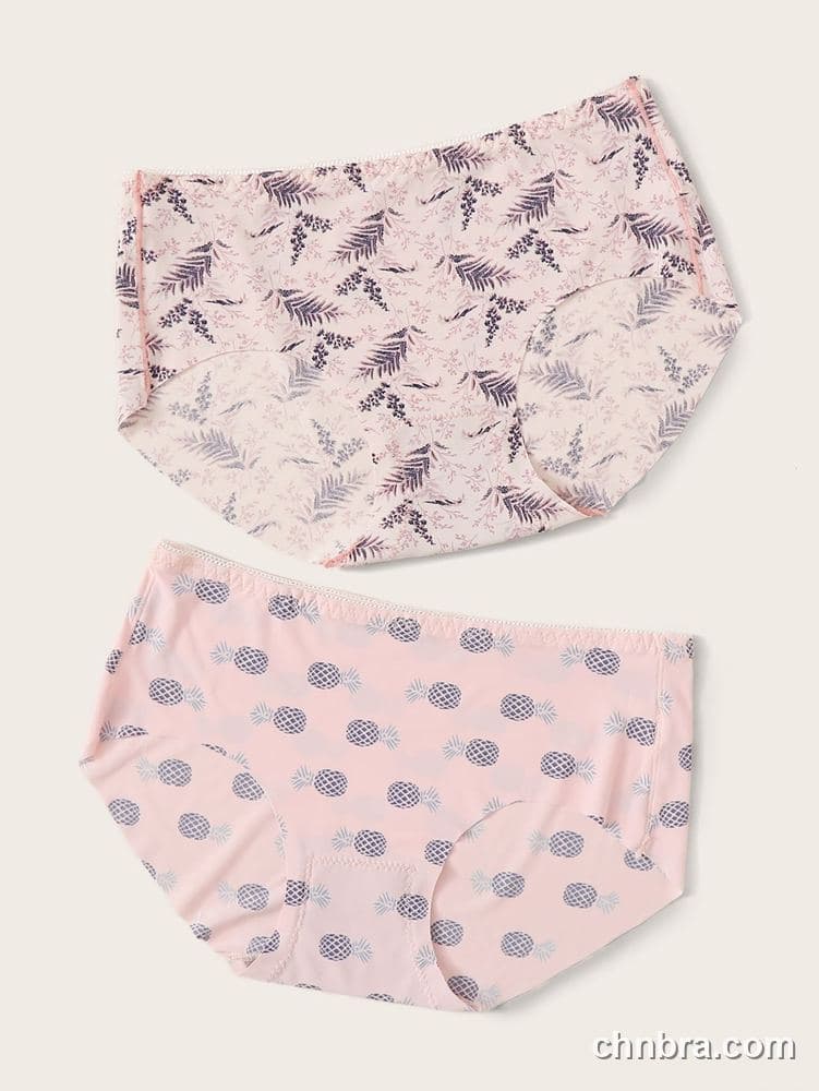 Wholesale Women's Seamless Printed Mid-Rise Briefs 2-Pack – Direct Factory 8