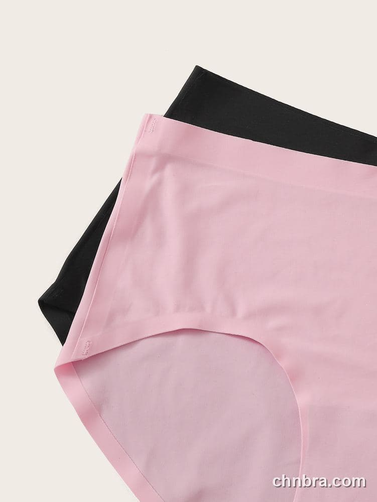 Women's Black Seamless Mid-Rise Briefs 3-Pack – OEM / ODM Underwear Manufacturer 5