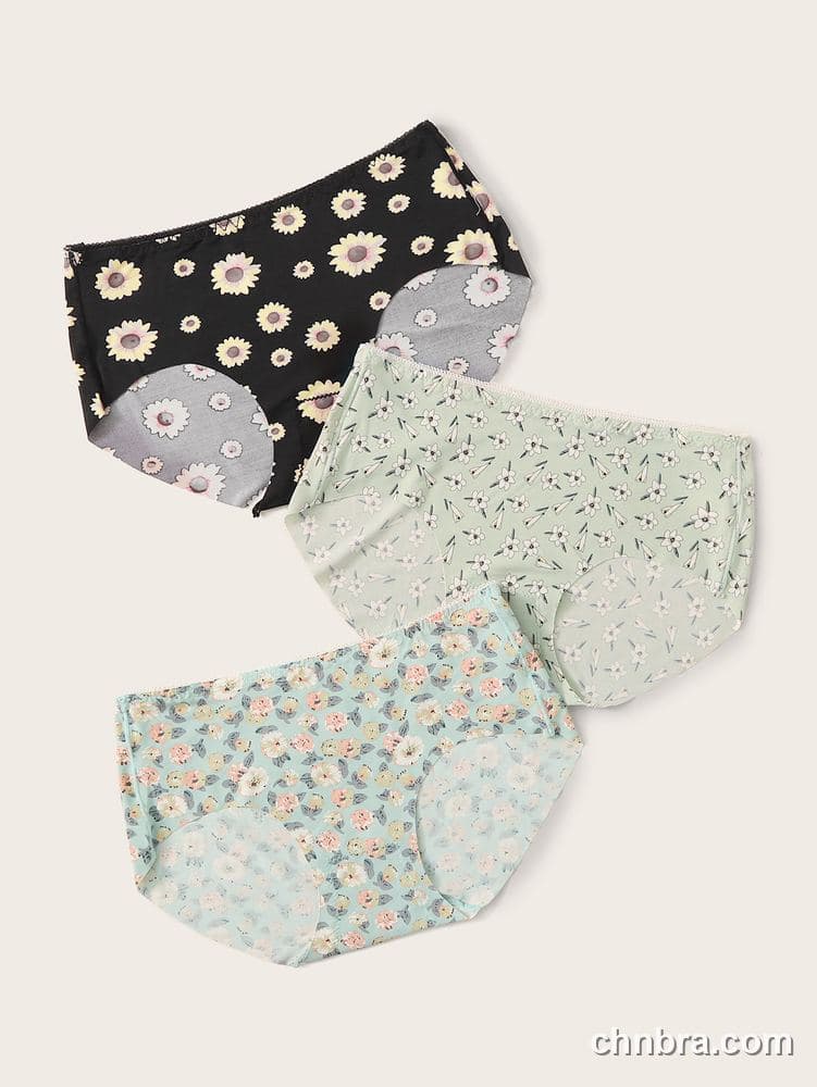 Custom Seamless Printed Briefs 3-Pack – Wholesale Direct from Factory 3