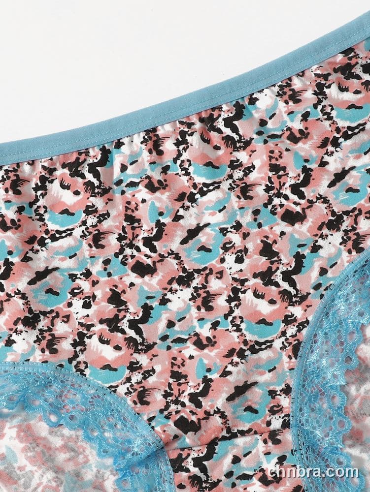 Pink Printed Mesh Briefs – Bulk Wholesale, Lingerie Supplier 10