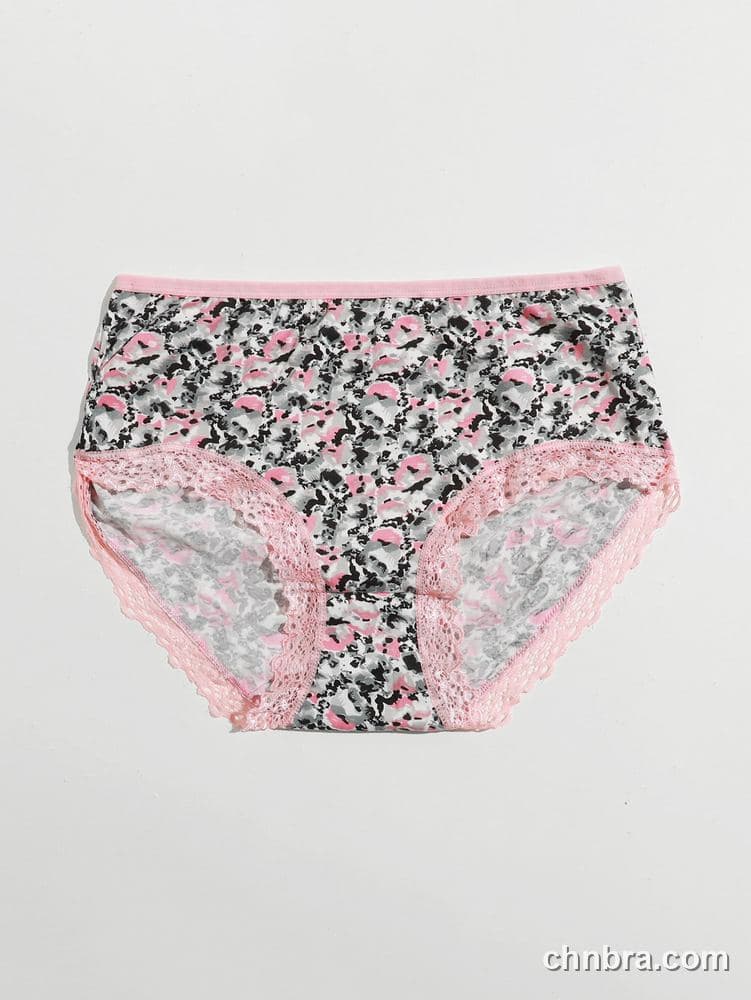 Pink Printed Mesh Briefs – Bulk Wholesale, Lingerie Supplier 13