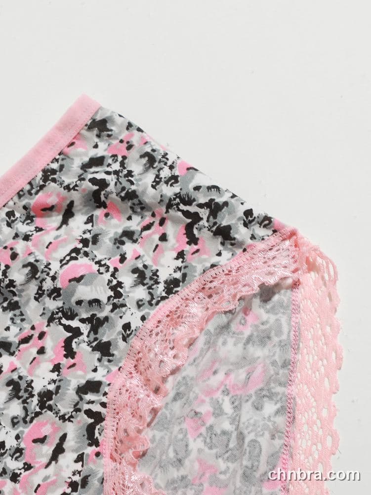 Pink Printed Mesh Briefs – Bulk Wholesale, Lingerie Supplier 14