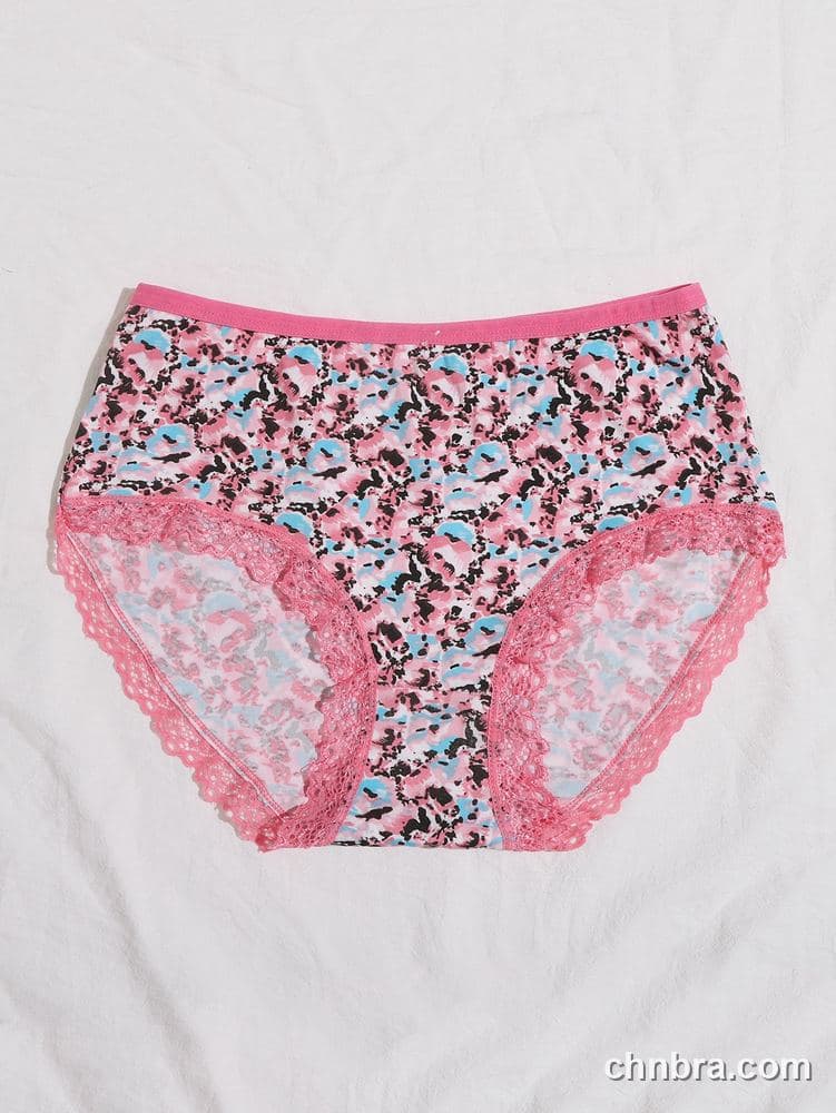 Pink Printed Mesh Briefs – Bulk Wholesale, Lingerie Supplier 18