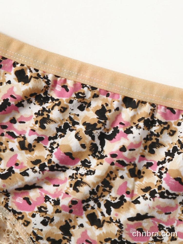 Pink Printed Mesh Briefs – Bulk Wholesale, Lingerie Supplier 24