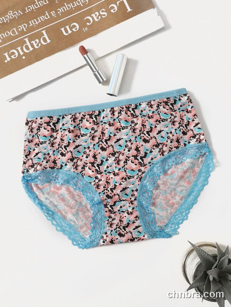 Pink Printed Mesh Briefs – Bulk Wholesale, Lingerie Supplier 6