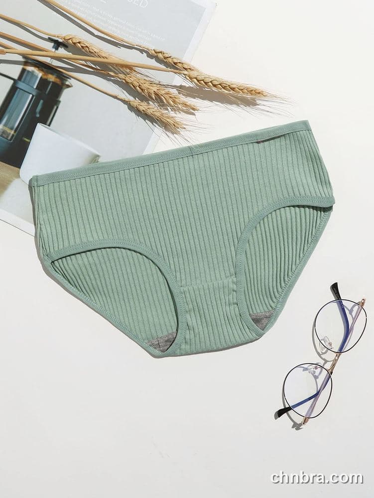 Women's Cream Ribbed Cotton Briefs – Wholesale Panties Manufacturing Factory 16
