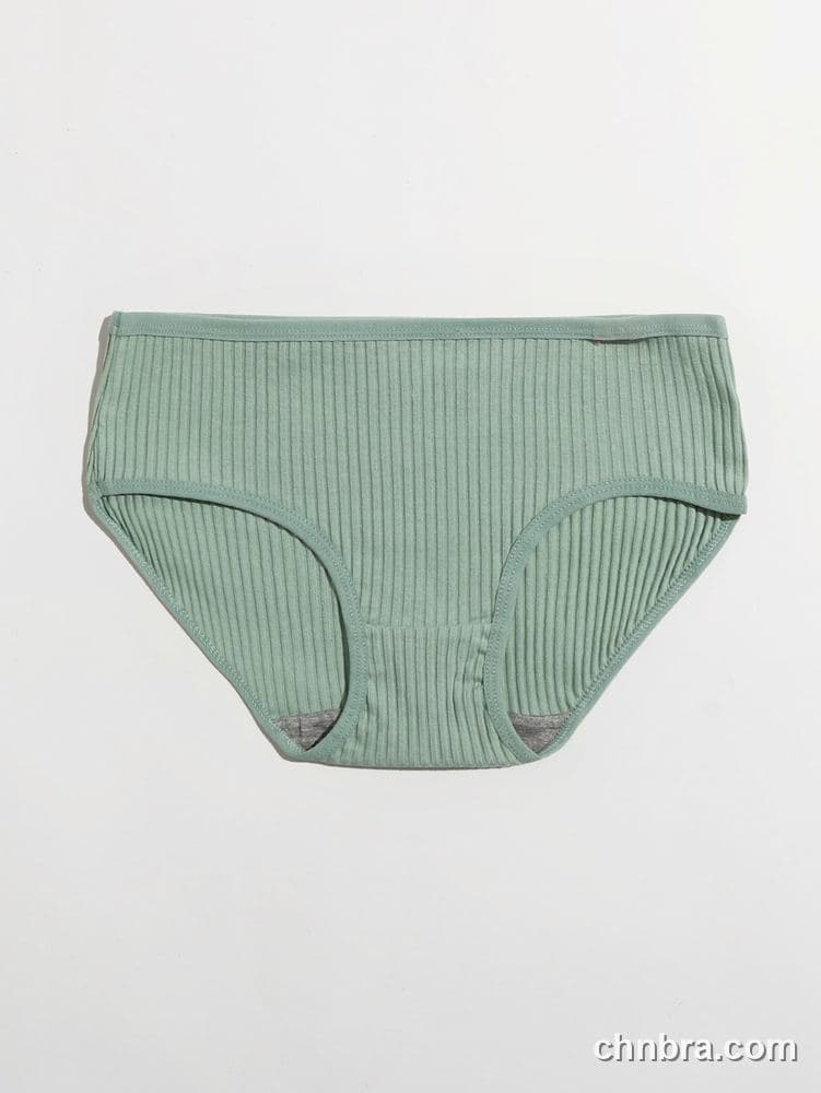 Women's Cream Ribbed Cotton Briefs – Wholesale Panties Manufacturing Factory 19