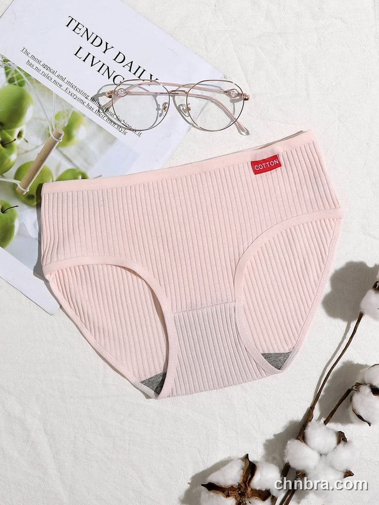 Women's Cream Ribbed Cotton Briefs – Wholesale Panties Manufacturing Factory 21