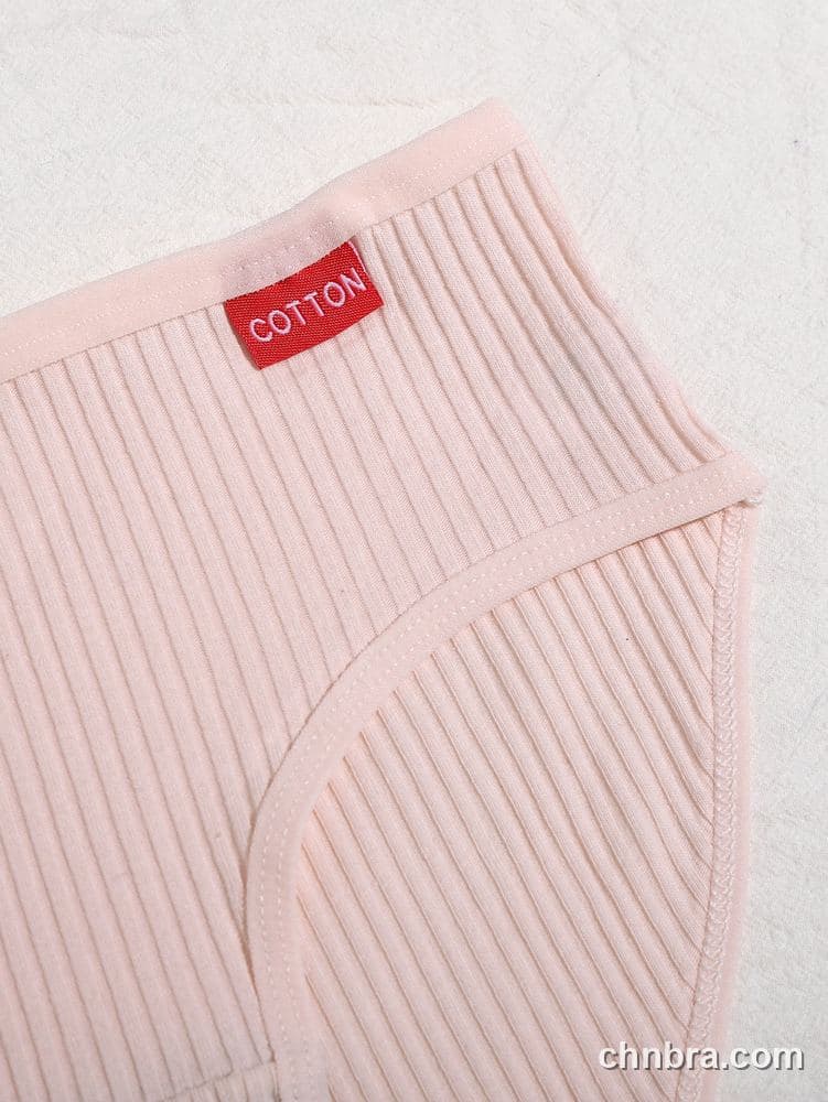 Women's Cream Ribbed Cotton Briefs – Wholesale Panties Manufacturing Factory 23