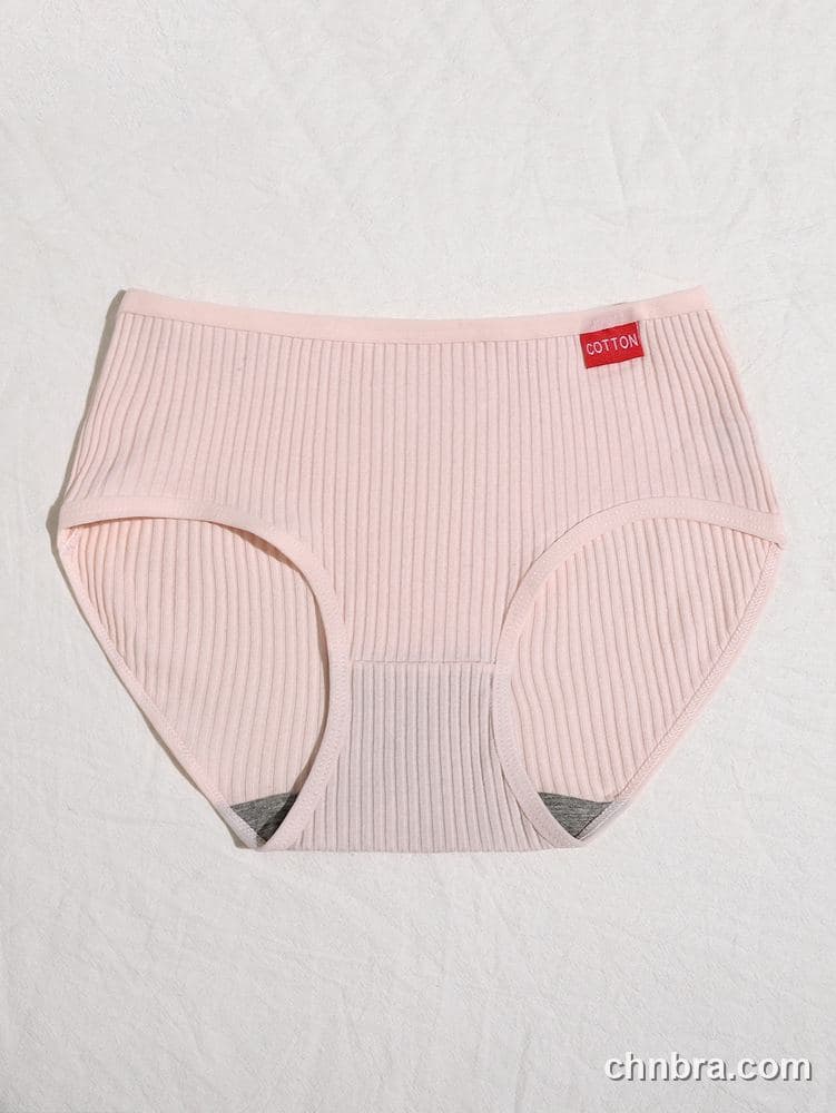 Women's Cream Ribbed Cotton Briefs – Wholesale Panties Manufacturing Factory 25