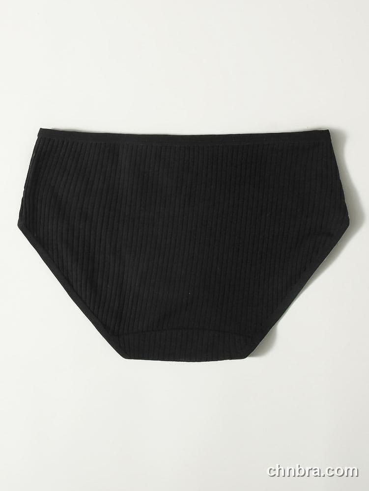 Women's Cream Ribbed Cotton Briefs – Wholesale Panties Manufacturing Factory 7