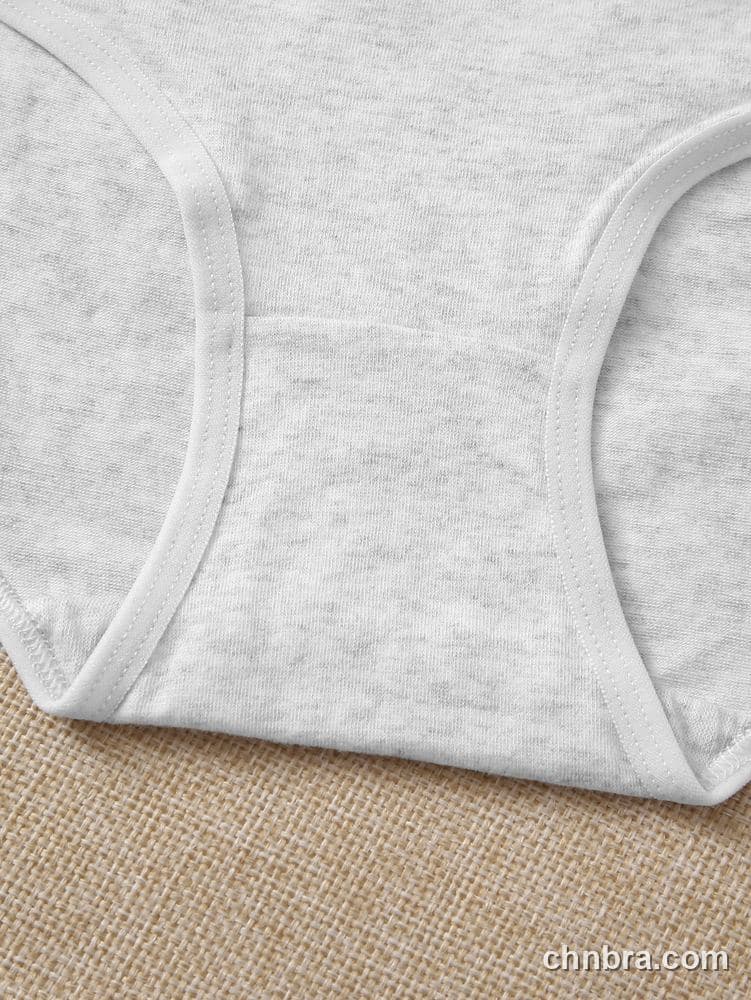 Custom Gray Cotton Briefs 3-Pack – Wholesale Direct from Factory 3