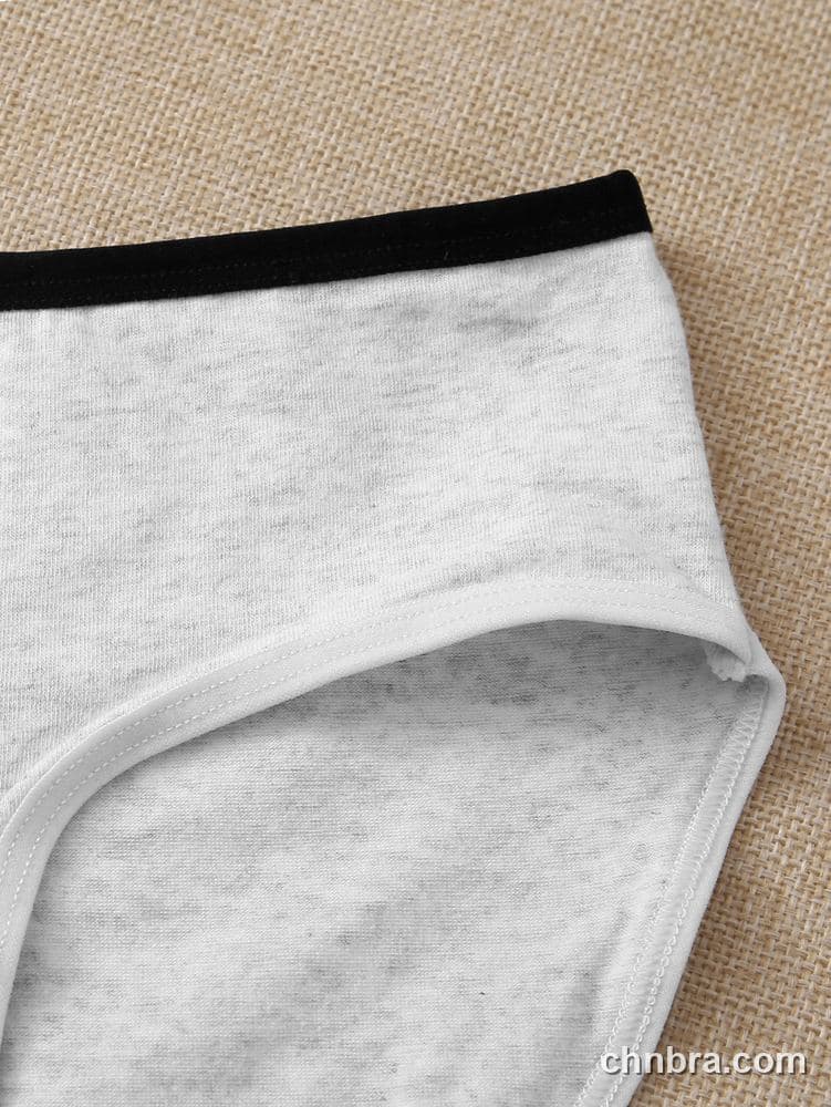 Custom Gray Cotton Briefs 3-Pack – Wholesale Direct from Factory 6