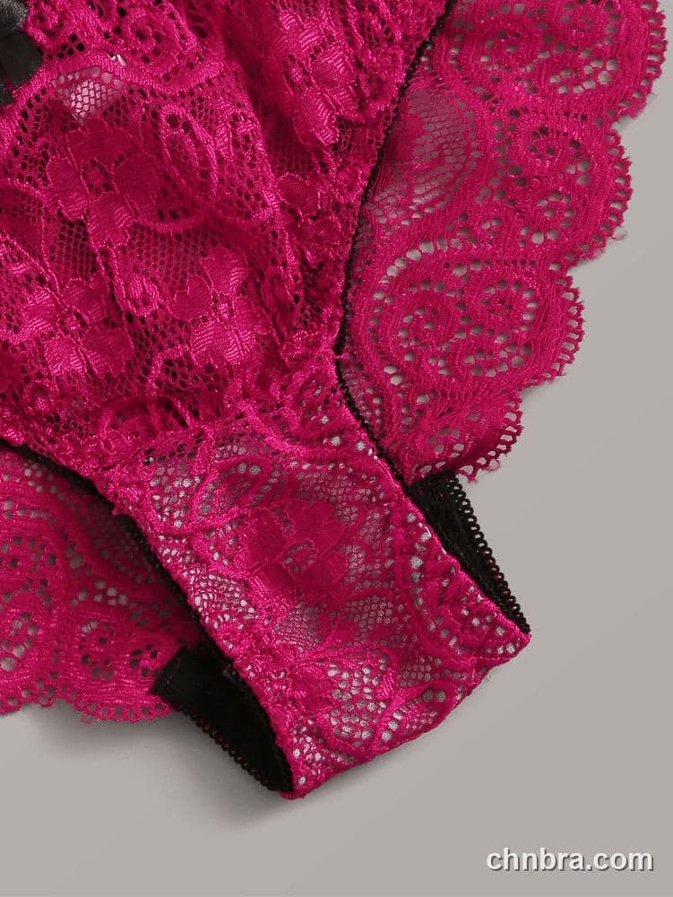 Wholesale Women's Black Floral Lace Cheeky Panties 3-Pack – Direct Factory 4