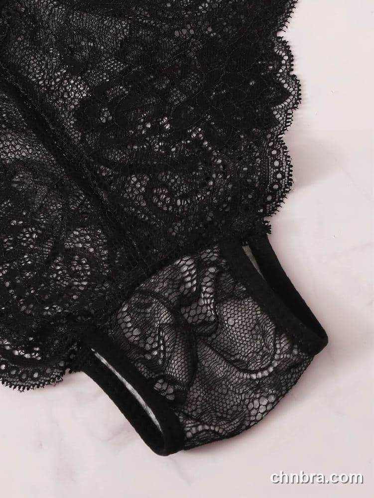 Women's Black Eyelash Lace Cheeky Panties 3-Pack – OEM / ODM Underwear Manufacturer 3