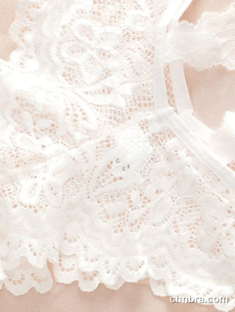 Women's White Scallop Lace Cheeky Panties – Wholesale Panties Manufacturing Factory 3
