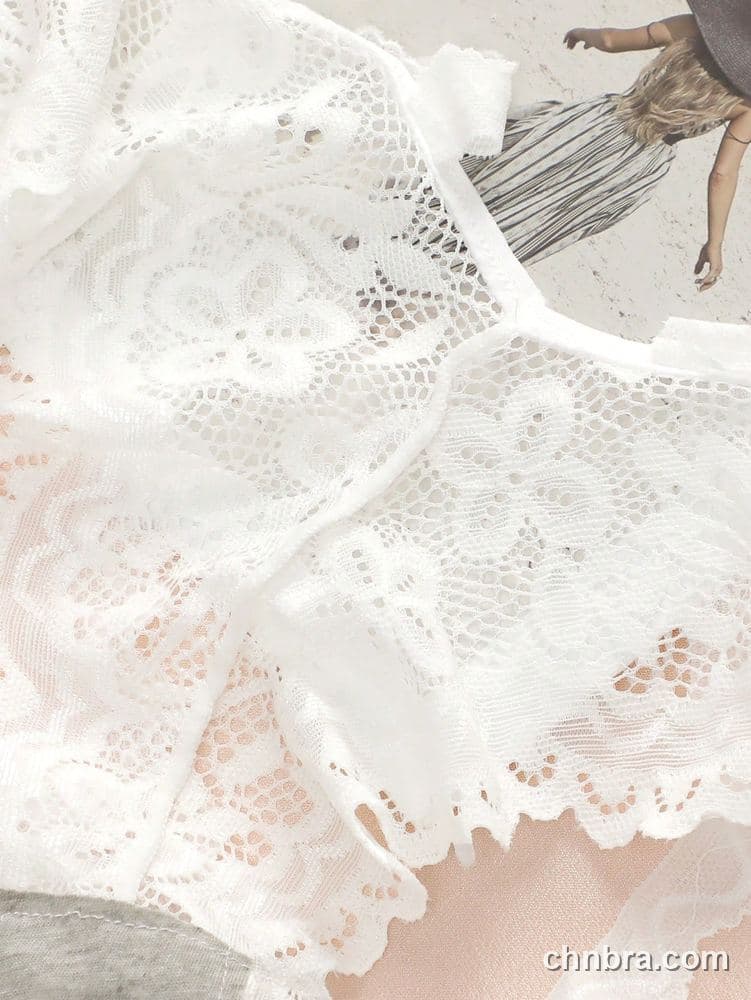 Women's White Scallop Lace Cheeky Panties – Wholesale Panties Manufacturing Factory 5