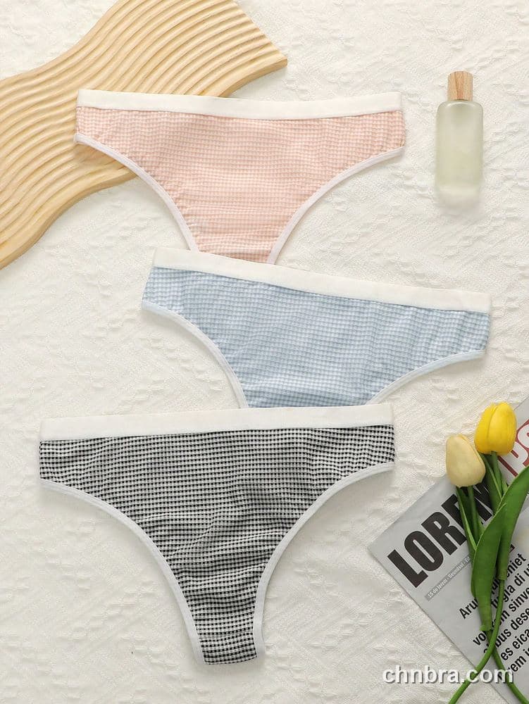 Pink Textured Cheeky Panties 3-Pack – Bulk Wholesale, Lingerie Supplier 2