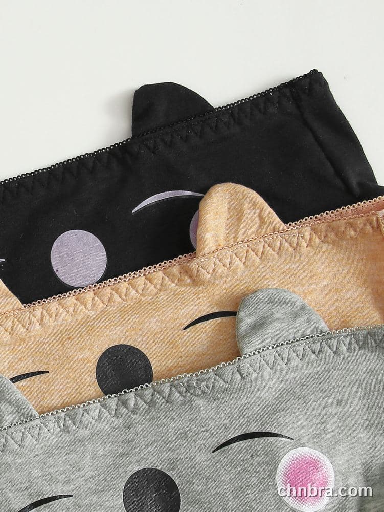 Women's Black Cotton Cheeky Panties 3-Pack – OEM / ODM Underwear Manufacturer 5