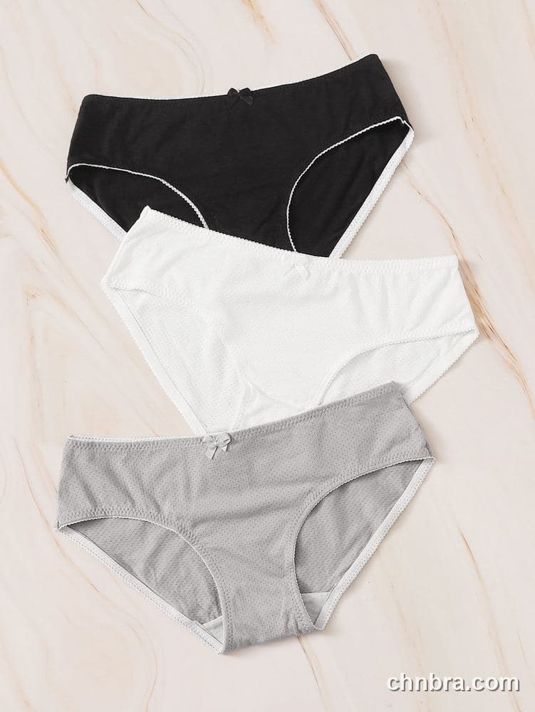 Custom Black Cotton Hipster Panties 3-Pack – Wholesale Direct from Factory