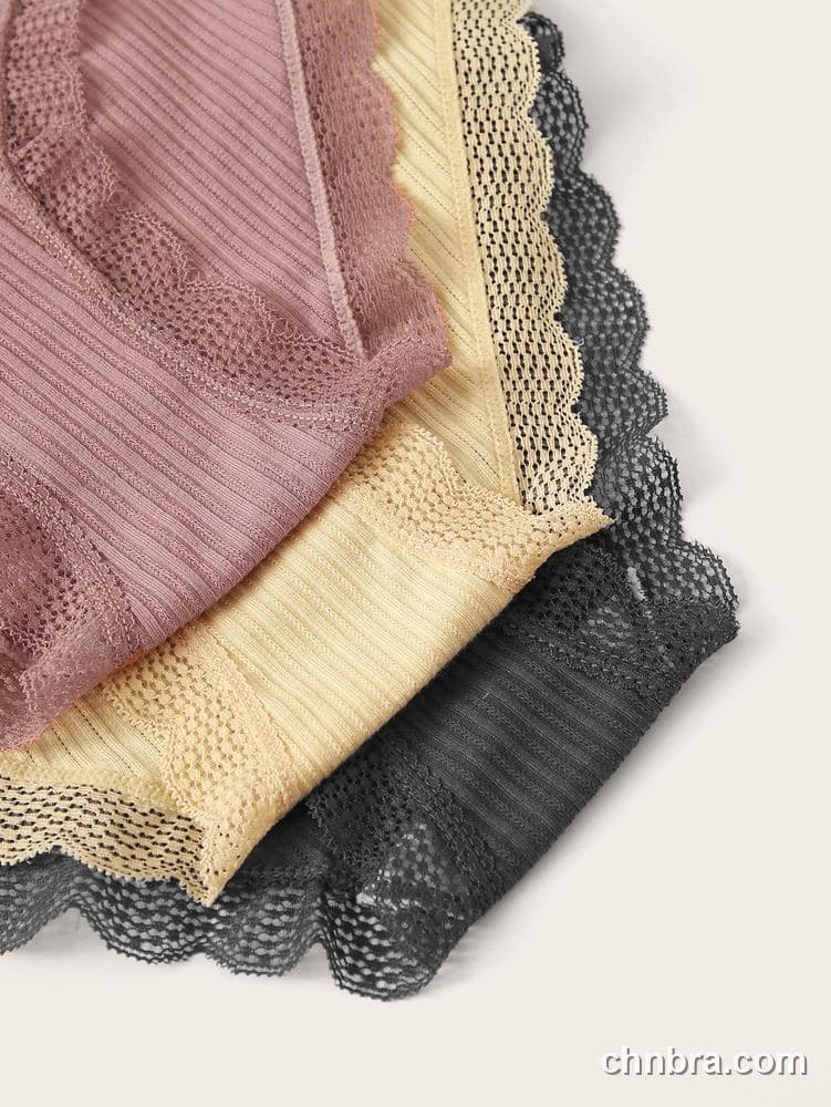 Charcoal Ribbed Cotton Hipster Panties 3-Pack – Factory Wholesale, Everyday Wear 5
