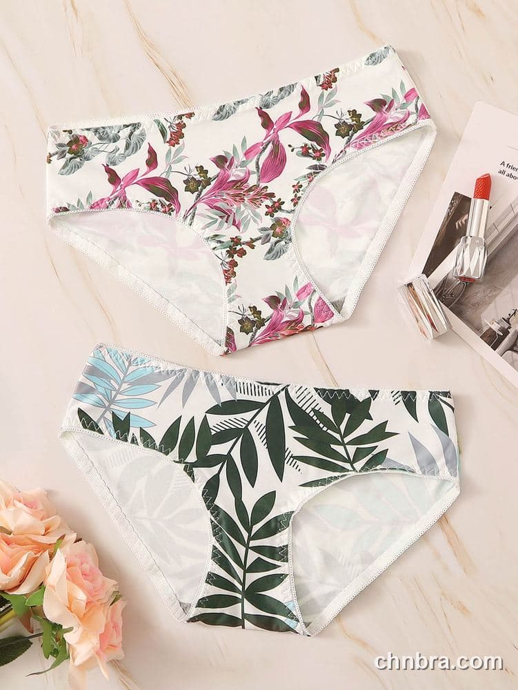 Women's White Printed Hipster Panties 2-Pack – Wholesale Panties Manufacturing Factory