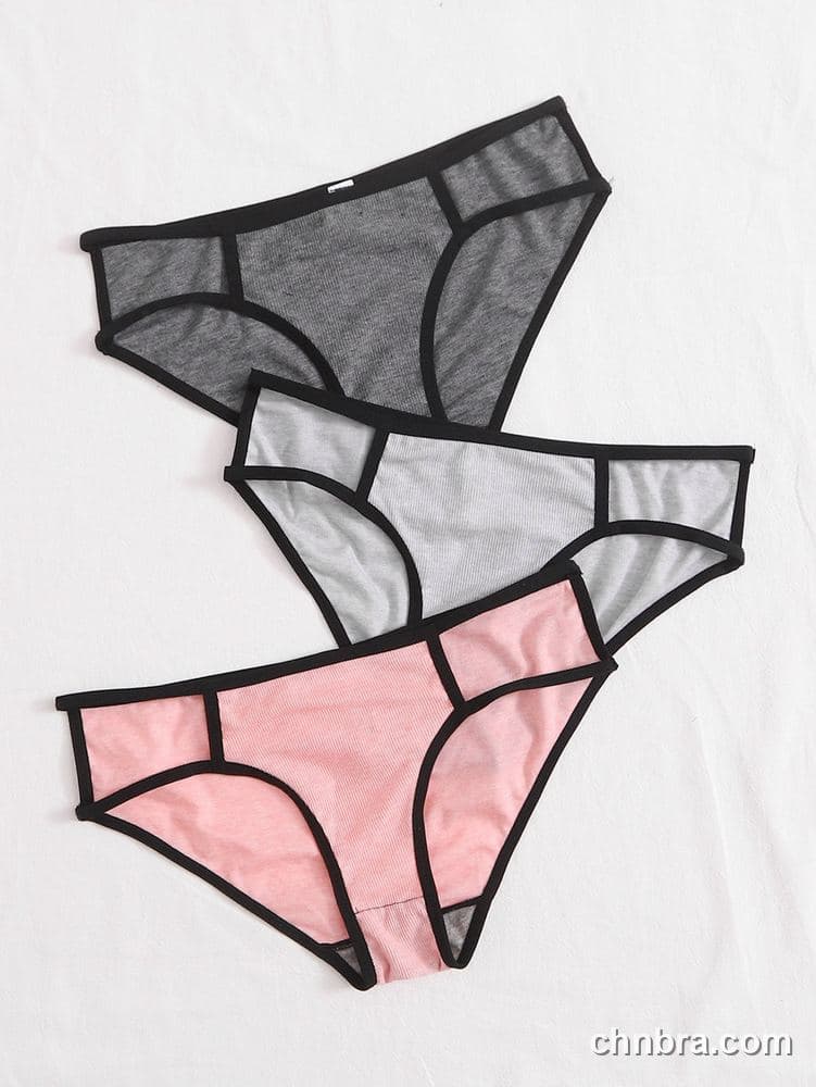 Wholesale Women's Gray Ribbed Hipster Panties 3-Pack – Direct Factory 4