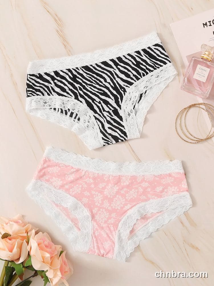 Women's Black Printed Hipster Panties 2-Pack – Wholesale Panties Manufacturing Factory
