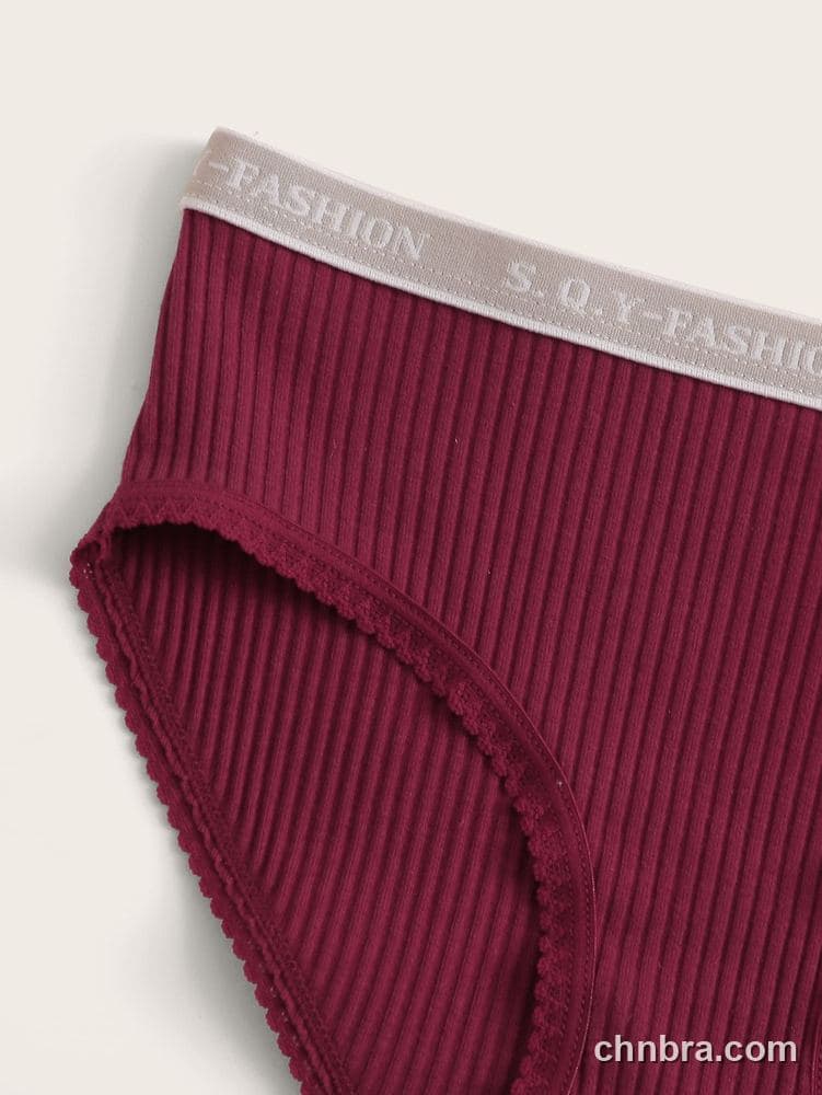 Custom Black Ribbed Hipster Panties 3-Pack – Wholesale Direct from Factory 5