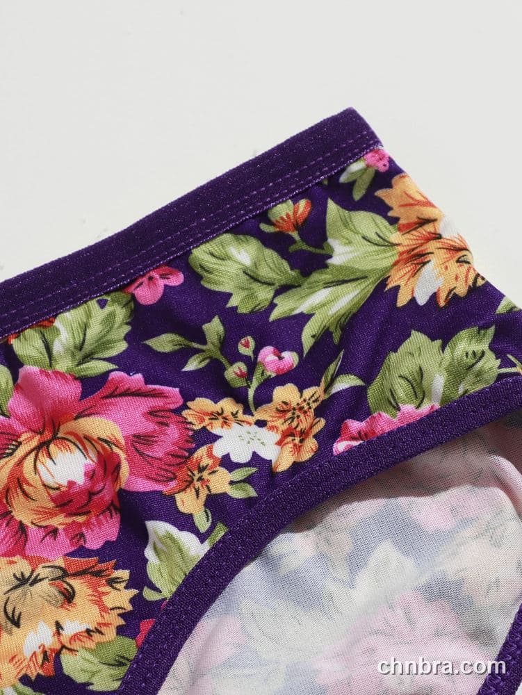 Wholesale Women's Black Floral Print Hipster Panties – Direct Factory 10