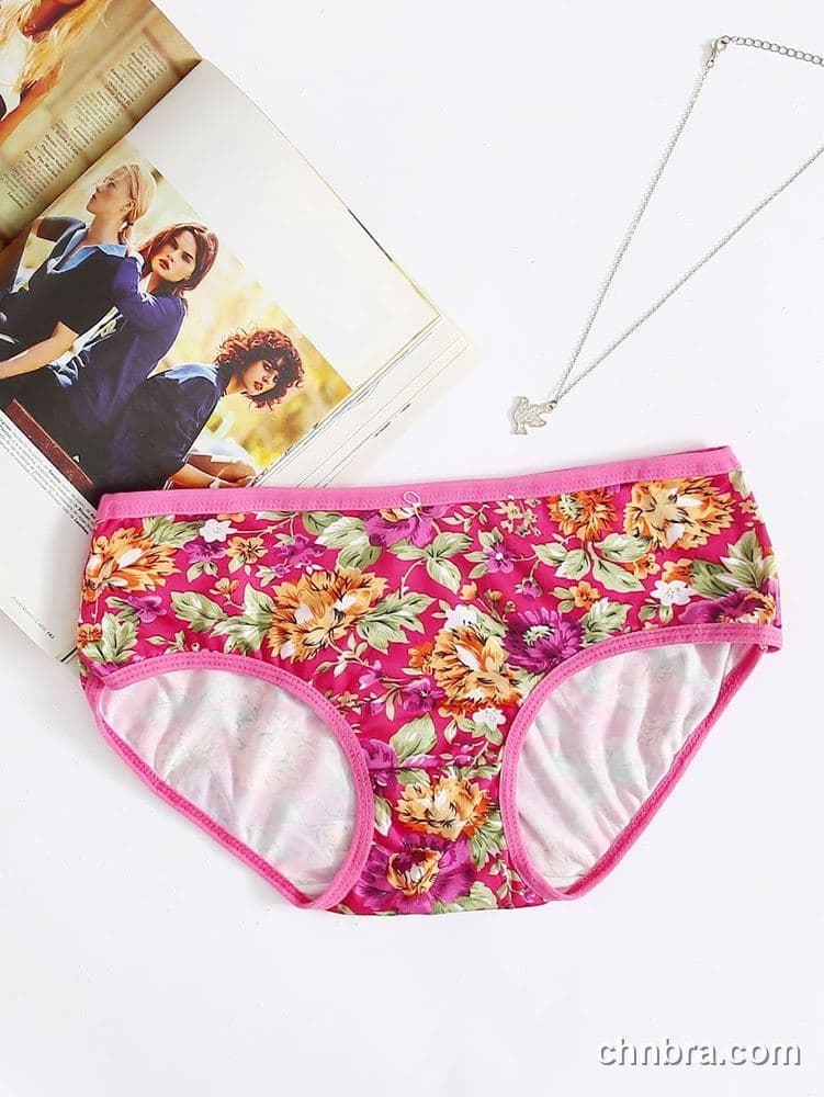 Wholesale Women's Black Floral Print Hipster Panties – Direct Factory 11