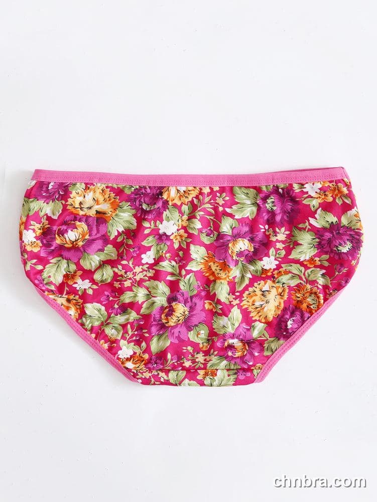 Wholesale Women's Black Floral Print Hipster Panties – Direct Factory 12