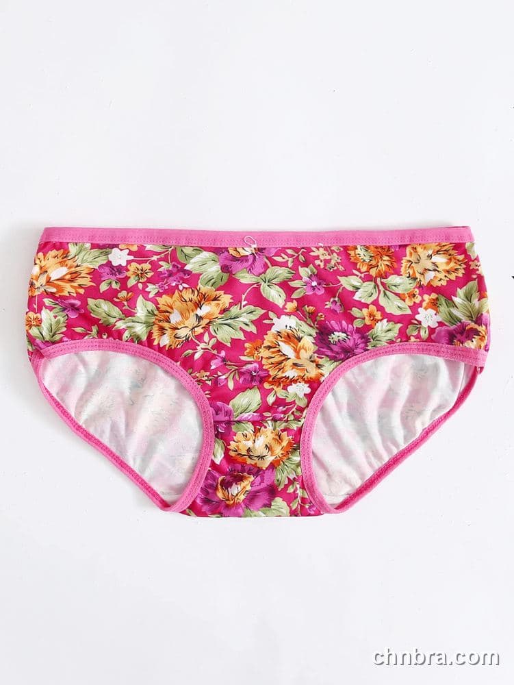 Wholesale Women's Black Floral Print Hipster Panties – Direct Factory 13