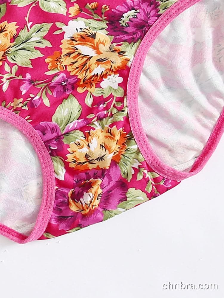 Wholesale Women's Black Floral Print Hipster Panties – Direct Factory 15