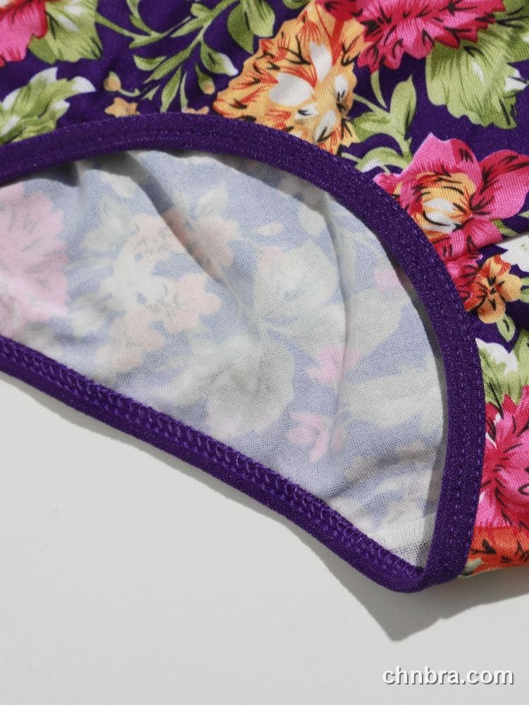 Wholesale Women's Black Floral Print Hipster Panties – Direct Factory 9