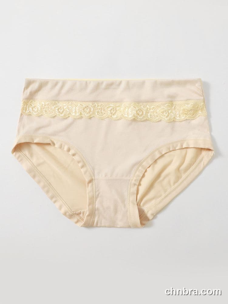 Women's Beige Cotton Hipster Panties – OEM / ODM Underwear Manufacturer 3