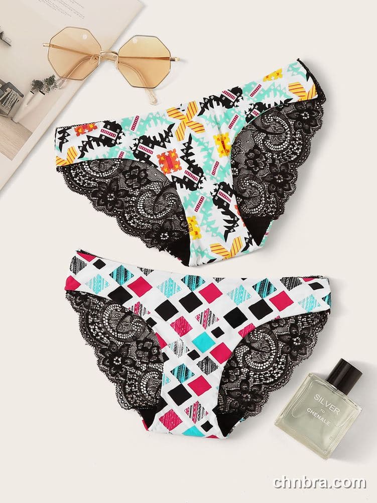 Custom White Printed Hipster Panties 2-Pack – Wholesale Direct from Factory