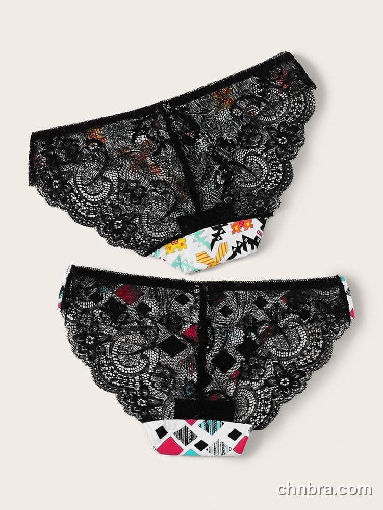 Custom White Printed Hipster Panties 2-Pack – Wholesale Direct from Factory 2