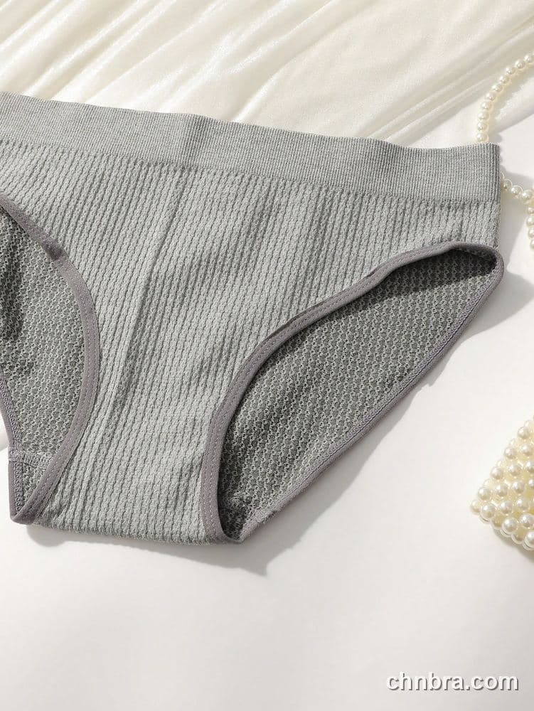 Women's Black Textured Seamless Hipster Panties 4-Pack – Wholesale Panties Manufacturing Factory 31