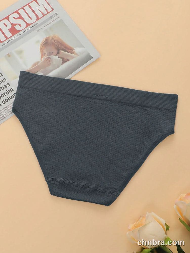 Women's Black Textured Seamless Hipster Panties 4-Pack – Wholesale Panties Manufacturing Factory 4