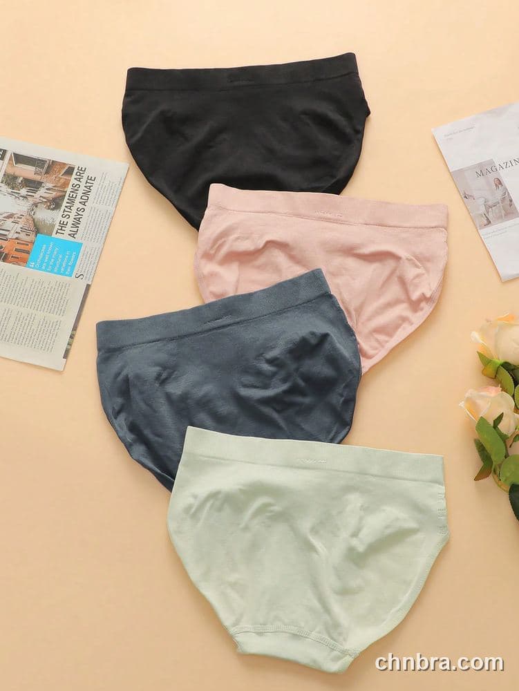 Custom Black Cable-Texture Seamless Hipster Panties 4-Pack – Wholesale Direct from Factory 13