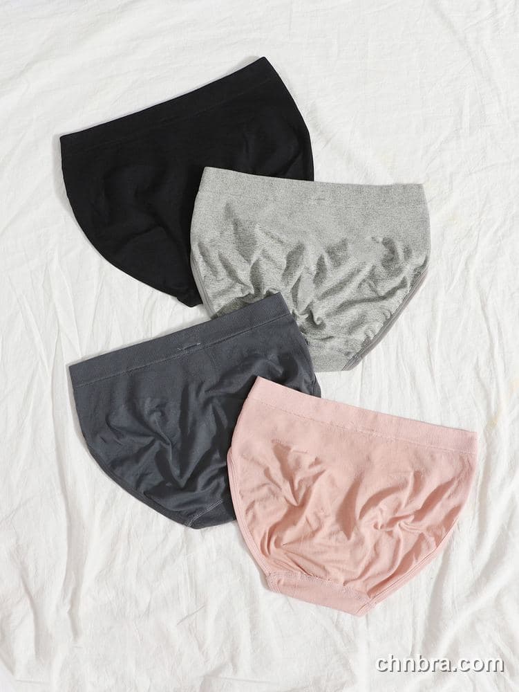 Custom Black Cable-Texture Seamless Hipster Panties 4-Pack – Wholesale Direct from Factory 20