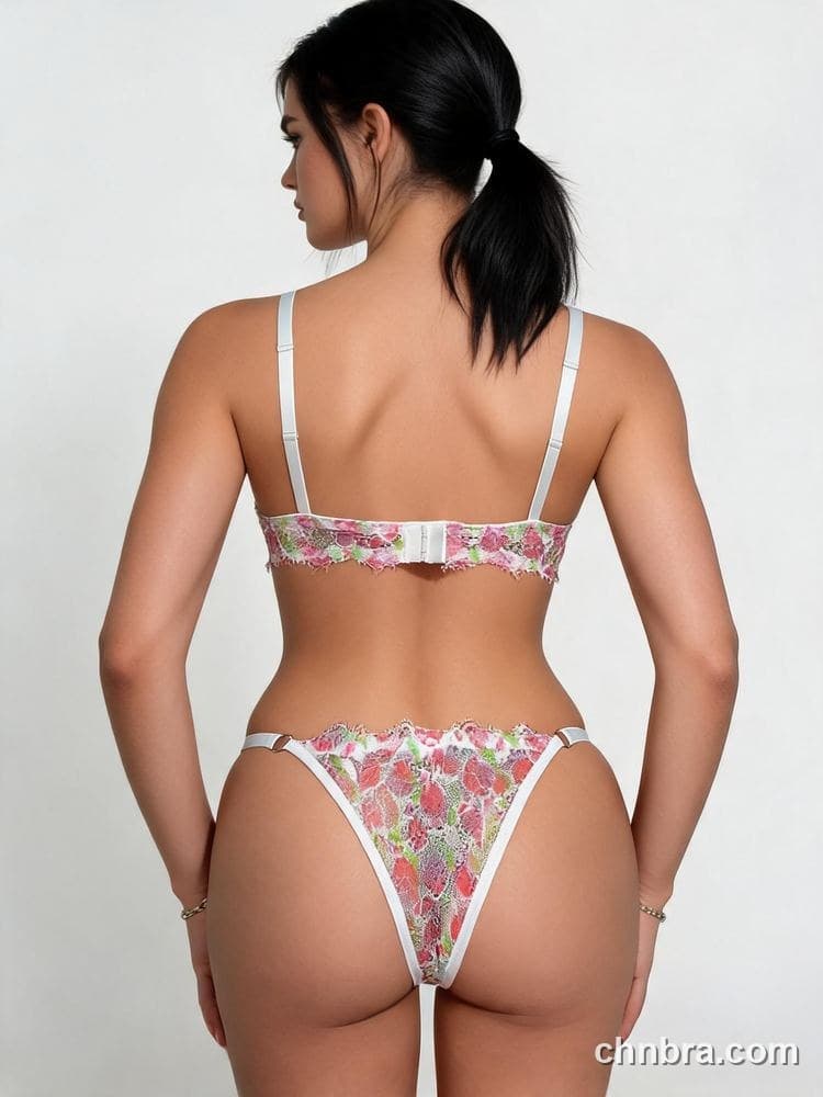 Women Lace Bra & Thong Panty Underwear Set – OEM / ODM Manufacturer 2