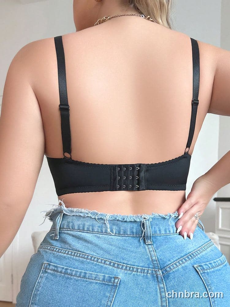 Plus Size Black Sheer Mesh Top Cups – OEM / ODM Lingerie Manufacturer 2