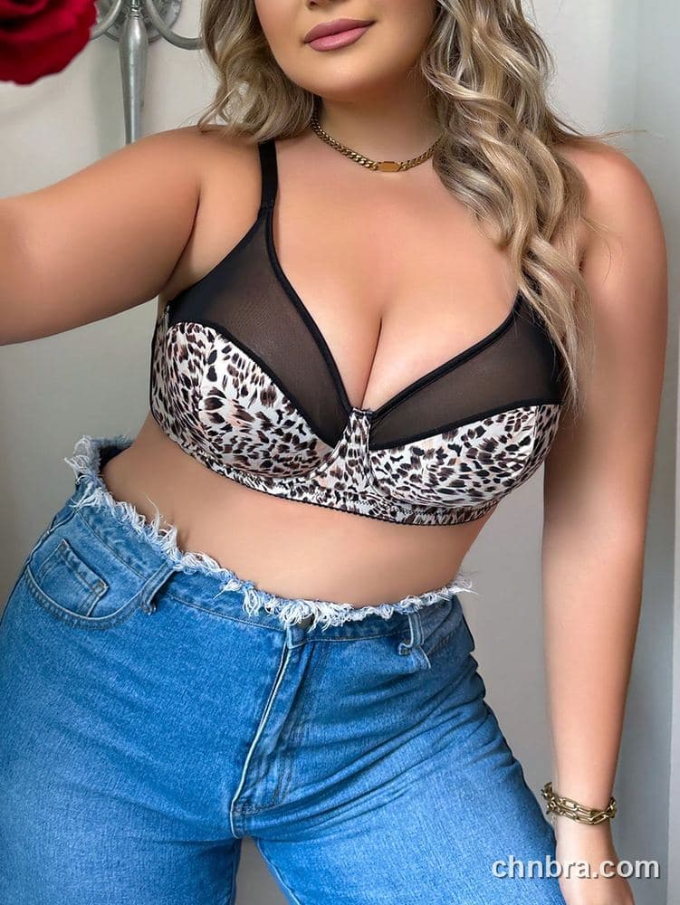 Custom Plus Size Leopard Print Cups Bra – Wholesale Direct from Factory 4